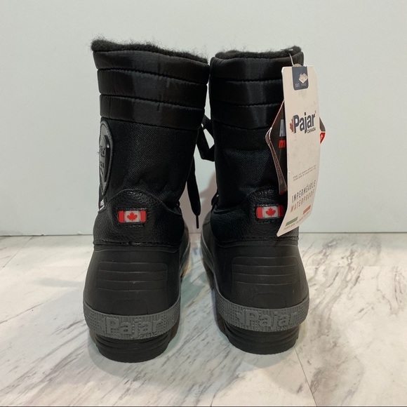 New! Pajar Selma Waterproof Black Duck Boot 6 L - Picture 3 of 12
